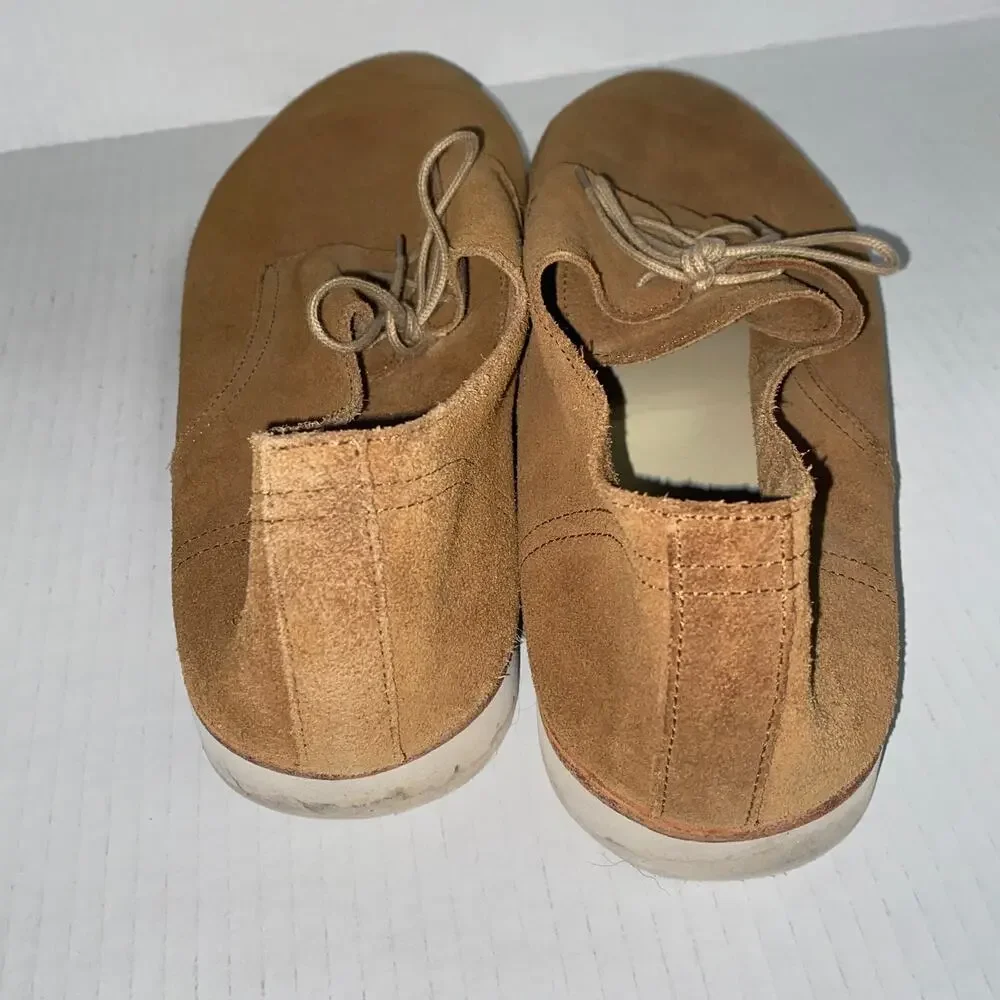 Nisolo Tobacco Brown Suede Lightweight Flex Derby Shoes Men's Size 11
